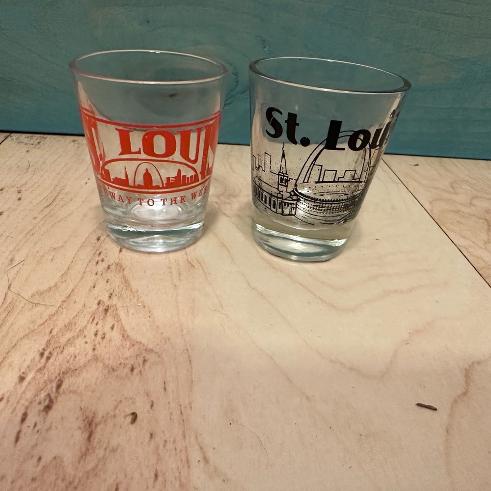 City Skyline Shot Glass Set - Orange and Black